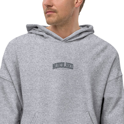 Sueded fleece hoodie