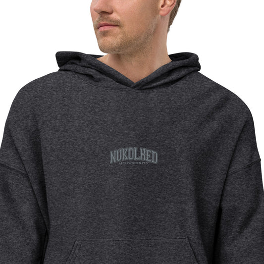 Sueded fleece hoodie